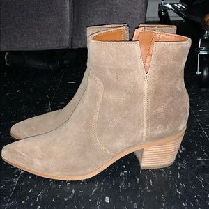 Franco Sarto suede bootie